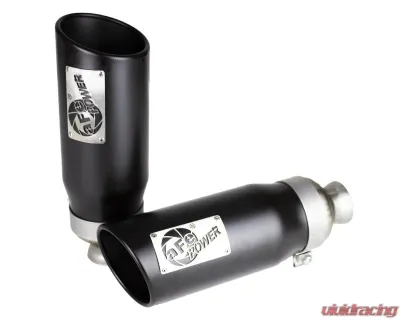 aFe Power Mach Force-Xp 5" Black Stainless Steel Direct-Fit Exhaust Tip Set Ram 1500 DT V8-5.7L Hemi 2019-2024 - 49C42073-B