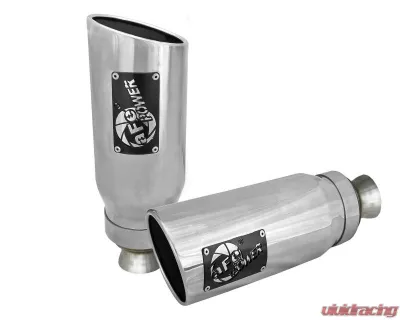 aFe Power Mach Force-Xp 5" Polished Stainless Steel Direct-Fit Exhaust Tip Set Ram 1500 DT V8-5.7L Hemi 2019-2024 - 49C42073-P