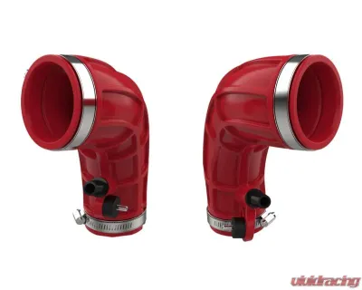 aFe Power Turbo Inlet Pipe Red for Toyota Tundra, Land Cruiser 3.4L TT 2022-2024 - 55-20001-R