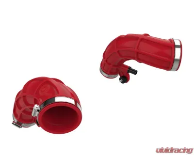 aFe Power Turbo Inlet Pipe Red for Toyota Tundra, Land Cruiser 3.4L TT 2022-2024 - 55-20001-R