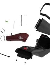 aFe Power Track Series Red Kevlar Carbon Fiber Cold Air Intake System with Black Pro 5R Filter Ford F-150 Raptor R V8-5.2L sc 2023-2024                                     - 57-10030KR - Image 2