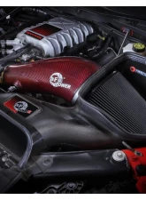 aFe Power Track Series Red Kevlar Carbon Fiber Cold Air Intake System with Black Pro 5R Filter Ford F-150 Raptor R V8-5.2L sc 2023-2024                                     - 57-10030KR - Image 3