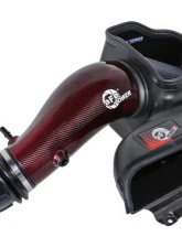 aFe Power Track Series Red Kevlar Carbon Fiber Cold Air Intake System with Black Pro 5R Filter Ford F-150 Raptor R V8-5.2L sc 2023-2024                                     - 57-10030KR - Image 4