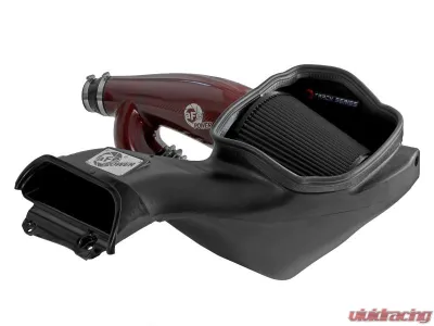 aFe Power Track Series Red Kevlar/Carbon Fiber Intake System w/ Pro 5R Filter Black Ford Expedition | F-150 | Lincoln Navigator 2017-2024 - 57-10031KR