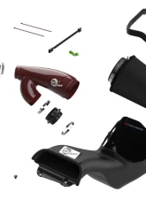 aFe Power Track Series Red Kevlar/Carbon Fiber Intake System w/ Pro 5R Filter Black Ford Expedition | F-150 | Lincoln Navigator 2017-2024                                     - 57-10031KR - Image 2