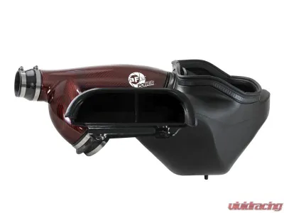 aFe Power Track Series Red Kevlar/Carbon Fiber Intake System w/ Pro 5R Filter Black Ford Expedition | F-150 | Lincoln Navigator 2017-2024 - 57-10031KR