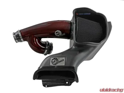 aFe Power Track Series Red Kevlar/Carbon Fiber Intake System w/ Pro 5R Filter Black Ford Expedition | F-150 | Lincoln Navigator 2017-2024 - 57-10031KR