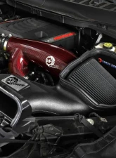 aFe Power Track Series Red Kevlar/Carbon Fiber Intake System w/ Pro 5R Filter Black Ford Expedition | F-150 | Lincoln Navigator 2017-2024                                     - 57-10031KR - Image 6