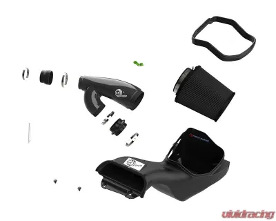 aFe POWER Track Series Carbon Fiber Intake System w/ Black Pro 5R Filter Ford | Lincoln 2021-2025 - 57-10031K