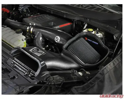 aFe POWER Track Series Carbon Fiber Intake System w/ Black Pro 5R Filter Ford | Lincoln 2021-2025 - 57-10031K