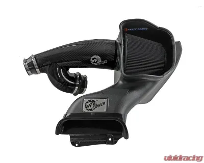 aFe POWER Track Series Carbon Fiber Intake System w/ Black Pro 5R Filter Ford | Lincoln 2021-2025 - 57-10031K