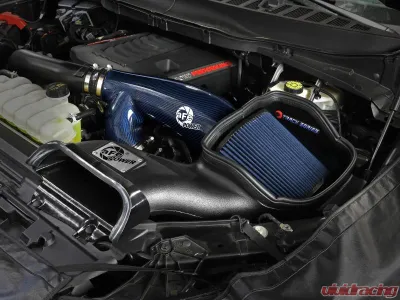 aFe Power Track Series Blue Kevlar/Carbon Fiber Intake System w/ Pro 5R Filter Ford Expedition | F-150 | Lincoln Navigator 2017-2025 - 57-10031RL