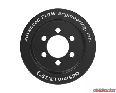 AFE Power 3.35" Hellcat Supercharger Pulley, 6061-T6 Aluminum, Black Anodized Finish - 79-10005P