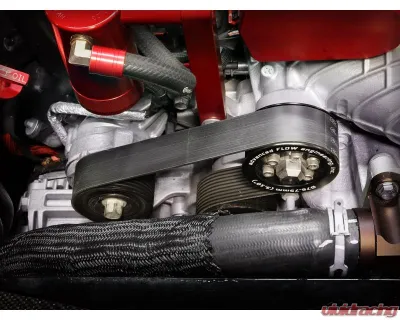 AFE Power 3.10" Hellcat Supercharger Pulley, 6061-T6 Aluminum, Black Anodized Finish - 79-10006P