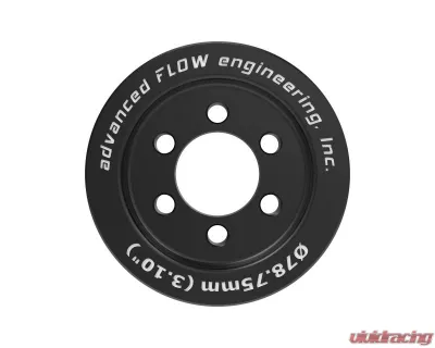 AFE Power 3.10" Hellcat Supercharger Pulley, 6061-T6 Aluminum, Black Anodized Finish - 79-10006P