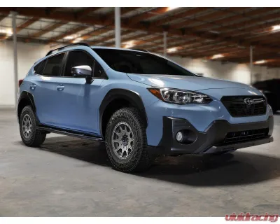 AFE Power Terra Guard Off-Road Slider for Subaru Crosstrek H4-2.0L 2018-2023, Black Steel - 79-27019