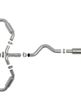 aFe Gemini XV 3"-2-1/2" 304 Stainless Steel Catback Exhaust System w/ Black Tips Toyota GR Corolla L3 1.6L 2023-2024                                     - 49-36070-B - Image 6