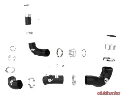 AFE BladeRunner Aluminum Hot and Cold Charge Pipe Kit Black Kia Stinger 2022-2023 - 46-20694-B