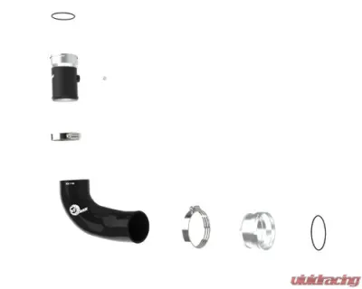 aFe POWER BladeRunner 2.5 IN Aluminum Hot Charge Pipe Black for Kia Stinger 2022-2023 - 46-20698-B