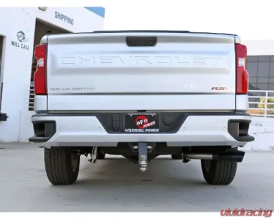 aFe Rebel XD Series 3 IN 304 Stainless Steel DPF-Back Exhaust w/Dual Black Tips GM Diesel Trucks 2023-2024 - 49-34145-B