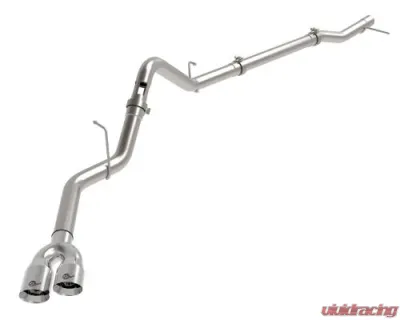 aFe Rebel XD Series 3 IN 304 Stainless Steel DPF-Back Exhaust w/Dual Polished Tips GM Diesel Trucks 2023-2024 - 49-34145-P