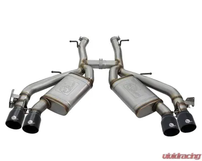 aFe Power Mach Force-Xp 3" 304 Stainless Steel Axleback Exhaust System with Black Tips Chevrolet Camaro SS | ZL1 with Manual Transmission Gas V8-6.2L 2016-2024 - 49-34068-B