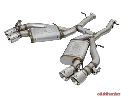 aFe Power Mach Force-Xp 3" 304 Stainless Steel Axleback Exhaust System with Polished Tips Chevrolet Camaro SS | ZL1 with Manual Transmission Gas V8-6.2L 2016-2024 - 49-34068-P