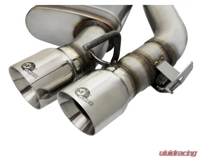aFe Power Mach Force-Xp 3" 304 Stainless Steel Axleback Exhaust System with Polished Tips Chevrolet Camaro SS | ZL1 with Manual Transmission Gas V8-6.2L 2016-2024 - 49-34068-P