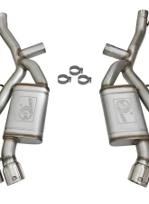 aFe Power Mach Force-Xp 3" 304 Stainless Steel Axleback Exhaust System with Polished Tips Chevrolet Camaro SS | ZL1 with Manual Transmission Gas V8-6.2L 2016-2024                                     - 49-34068-P - Image 5