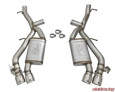 aFe Power Mach Force-Xp 3" 304 Stainless Steel Axleback Exhaust System with Polished Tips Chevrolet Camaro SS | ZL1 with Manual Transmission Gas V8-6.2L 2016-2024 - 49-34068-P