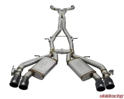 aFe Power Mach Force-Xp 3" 304 Stainless Steel Catback Exhaust System with Black Tips Chevrolet Camaro SS | ZL1 V8-6.2L sc M/T 2016-2024 - 49-34069-B
