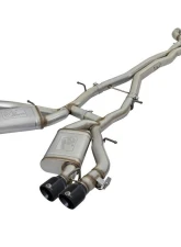 aFe Power Mach Force-Xp 3" 304 Stainless Steel Catback Exhaust System with Black Tips Chevrolet Camaro SS | ZL1 V8-6.2L sc M/T 2016-2024                                     - 49-34069-B - Image 5