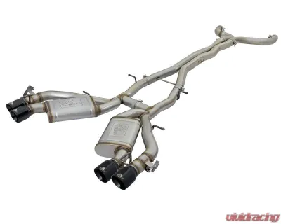 aFe Power Mach Force-Xp 3" 304 Stainless Steel Catback Exhaust System with Black Tips Chevrolet Camaro SS | ZL1 V8-6.2L sc M/T 2016-2024 - 49-34069-B