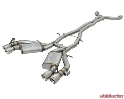 aFe Power Mach Force-Xp 3" 304 Stainless Steel Catback Exhaust System with Polished Tips Chevrolet Camaro SS | ZL1 V8-6.2L sc M/T 2016-2024 - 49-34069-P