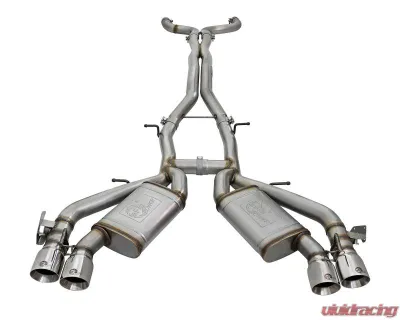 aFe Power Mach Force-Xp 3" 304 Stainless Steel Catback Exhaust System with Polished Tips Chevrolet Camaro SS | ZL1 V8-6.2L sc M/T 2016-2024 - 49-34069-P