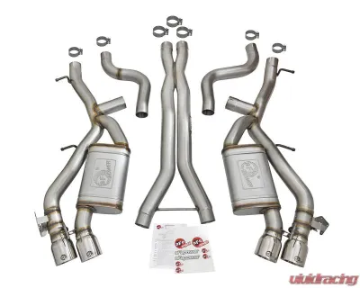 aFe Power Mach Force-Xp 3" 304 Stainless Steel Catback Exhaust System with Polished Tips Chevrolet Camaro SS | ZL1 V8-6.2L sc M/T 2016-2024 - 49-34069-P