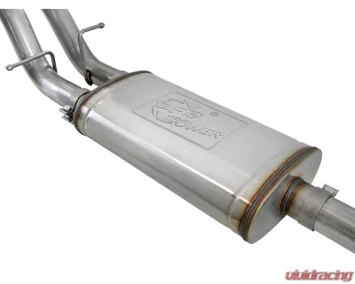 aFe Power Vulcan Series 3" to Dual 3" 304 Stainless Steel Catback Exhaust System with Polished Tip GM Silverado | Sierra 1500 V8-5.3L 2019-2024 - 49-34105-P