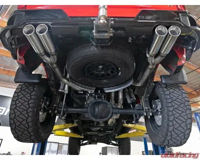 aFe Power Vulcan Series 3" to Dual 3" 304 Stainless Steel Catback Exhaust System with Polished Tip GM Silverado | Sierra 1500 V8-5.3L 2019-2024 - 49-34105-P