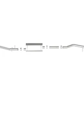 aFe Power Vulcan Series 3" 304 Stainless Steel Catback Exhaust System with Black Tips GM Silverado | Sierra 1500 V6-4.3L | V8-5.3L 2019-2024                                     - 49-34106-B - Image 11