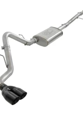 aFe Power Vulcan Series 3" 304 Stainless Steel Catback Exhaust System with Black Tips GM Silverado | Sierra 1500 V6-4.3L | V8-5.3L 2019-2024                                     - 49-34106-B - Image 2