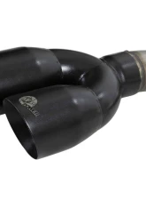 aFe Power Vulcan Series 3" 304 Stainless Steel Catback Exhaust System with Black Tips GM Silverado | Sierra 1500 V6-4.3L | V8-5.3L 2019-2024                                     - 49-34106-B - Image 3