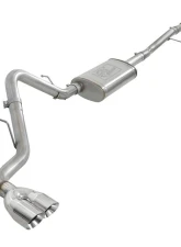 aFe Power Vulcan Series 3" 304 Stainless Steel Catback Exhaust System with Polished Tips GM Silverado | Sierra 1500 V6-4.3L | V8-5.3L 2019-2024                                     - 49-34106-P - Image 2