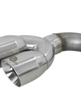 aFe Power Vulcan Series 3" 304 Stainless Steel Catback Exhaust System with Polished Tips GM Silverado | Sierra 1500 V6-4.3L | V8-5.3L 2019-2024                                     - 49-34106-P - Image 3