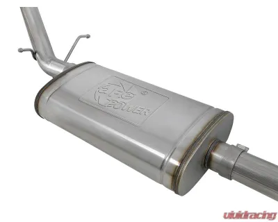 aFe Power Vulcan Series 3" 304 Stainless Steel Catback Exhaust System with Black Tips GM Silverado | Sierra 1500 L4-2.7L t 2019-2024 - 49-34109-B