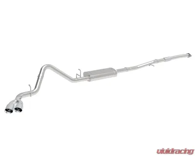 aFe Power Vulcan Series 3" 304 Stainless Steel Catback Exhaust System with Polished Tips GM Silverado | Sierra 1500 L4-2.7L t 2019-2024 - 49-34109-P