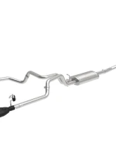 aFe Power Vulcan Series 3" to Dual 2-1/2" 304 Stainless Steel Catback Exhaust System with Black Tips GM Silverado | Sierra 1500 L4-2.7L t 2019-2024                                     - 49-34110-B - Image 6