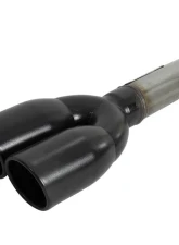aFe Power Vulcan Series 3" to Dual 2-1/2" 304 Stainless Steel Catback Exhaust System with Black Tips GM Silverado | Sierra 1500 L4-2.7L t 2019-2024                                     - 49-34110-B - Image 5