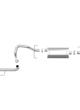 aFe Power Mach Force-XP 2-1/2" to 3" 304 Stainless Steel Catback Exhaust System with Black Tips Toyota 4Runner V6-4.0L 2010-2024                                     - 49-36040-1B - Image 3