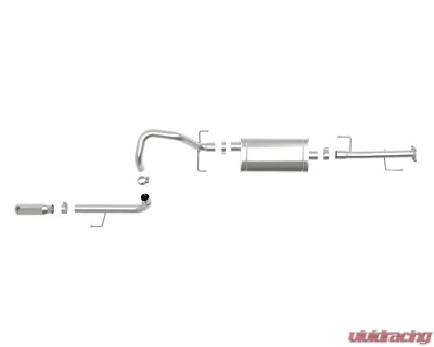 aFe Power Mach Force-XP 2-1/2" to 3" 304 Stainless Steel Catback Exhaust System with Polished Tips Toyota 4Runner V6-4.0L 2010-2024 - 49-36040-1P