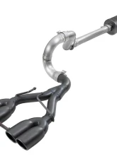 aFe Power Rebel Series 2-1/2" 304 Stainless Steel Catback Exhaust System with Black Tips Jeep Wrangler JL V6-3.6L 2DR | 4DR 2018-2024                                     - 49-38073-B - Image 8